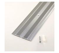 Bande De Transition De Seuil En Aluminium Durable For Portes, Couvre-joints Entre Parquet Et Carrelage, Surface Antidérapante Et Support De Charge Lourde For Usage Domestique(Silver)