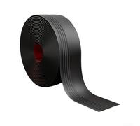 Bande de transition de sol, 2 m de long en PVC, profil résistant à l'usure pour moquette stratifiée, carrelage, porte, rénovation de maison (noir, lot de 1 m)