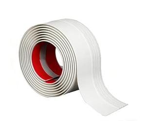 Bande de transition de sol, 2 m de long en PVC, profil résistant à l'usure pour moquette stratifiée, carrelage, porte, rénovation de maison (blanc, lot de 1 m)