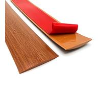Bande De Transition De Sol Auto-adhésive Pour Stratifié Couverture De Joint Seuil Vinyle Porte Finition Facile À Installer Et À Décoller(Teak,7.6cm/3in)