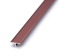 Bande de transition de sol autocollante pour tapis et revêtements de sol, bande de protection des bords, profil en T, bande de transition en aluminium, 1,5 cm de large (or, blanc, rouge, noir