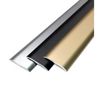 Bande de Transition de Sol, Barre de Seuil en Aluminium, Profilés de Transition pour Bois au Carrelage, Trim pour Porte/Balcon(Gold,2cm*90cm)