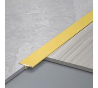 Bande de transition de sol de 22 mm, bande de transition de sol en bois au carrelage en T, bandes de bord de tapis métalliques découpables pour connecter les joints de sol, 0,5, 1, 2, 3, 4, 5,5 m