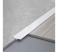 Bande de transition de sol de 22 mm, bande de transition de sol en bois au carrelage, profilé en T, bandes de bord de tapis métalliques découpables pour connecter les joints de sol, 0,5, 1, 2, 3, 4