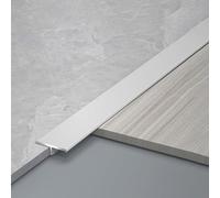 Bande de transition de sol de 22 mm, bande de transition en bois au carrelage en T, profilés de bord de tapis en métal découpables pour connecter les joints de sol, 0,5 1 2 3 4 5,5 m, joint de bord