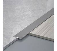 Bande de transition de sol de 22 mm, profil de transition du bois au carrelage, profilé en T, bandes de bord de tapis métalliques découpables pour connecter les joints de sol, 0,5 1 2 3 4 5,5 m, joint