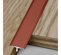 Bande De Transition De Sol en Aluminium, Bande De Séparation De Porte, Bandes De Transition De Sol Haut De Gamme pour Carrelage Et Moquette, 3 * 90cm(Red,1.2cm/0.47in)
