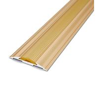 Bande De Transition De Sol En Aluminium, Barre De Seuil De Porte Profilé De Transition Pour Couvrir Les Espaces Entre Les Sols En Bois(Gold,48mm*90cm(1pcs))