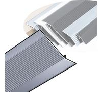 Bande de transition de sol en aluminium de 3,5 cm pour sols inégaux gris, bordure de seuil pour portes intérieures, housse durable de 140 cm