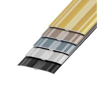 Bande De Transition De Sol En Aluminium - Largeur 6 Cm Barre De Seuil Profilé De Transition, À Visser Convient À Différents Sols(Gray,90cm/35in)