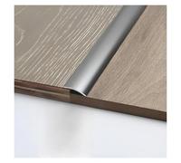 Bande de transition de sol en aluminium Largeurs : 2 cm, 3 cm, 4 cm Multicolore Longueur 90 cm(Iron Gray,4cm)