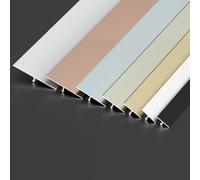 Bande de Transition de sol en aluminium moulé en T, bandes de porte à profil de barre, garniture de bord de sol stratifié, Transitions de moulage for porte(Yellow,20mm*0.9m*3 Pieces)