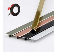 Bande De Transition De Sol En Aluminium Profil T - Cache Joint De Sol Robuste - 270cm Barre De Seuil De Porte for Raccord Moquette Et Parquet - Finition Mate(Black,3pcs*90 * 5cm)