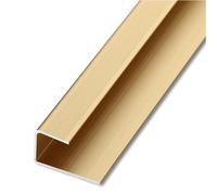 Bande de transition de sol en forme de F - Bordure en aluminium imperméable et antirouille pour une installation de sol sans couture