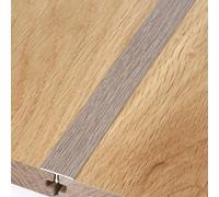 Bande de transition de sol en forme de T, garniture de moulure en T en aluminium, séparateur, bord de sol en profil stratifié, bandes de sol à motif de grain de bois(Style B,2CM*0.9M*3 Pieces)