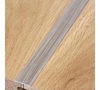 Bande de transition de sol en forme de T, garniture de moulure en T en aluminium, séparateur, bord de sol en profil stratifié, bandes de sol à motif de grain de bois(Style D,2CM*0.9M*3 Pieces)