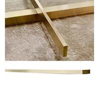 Bande de transition de sol en laiton brossé for seuil de porte, barre d'espacement de transition de sol en métal massif for carrelage/bois, rampe de joint de seuil rectangulaire for bois dur(3x10mm)