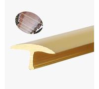 Bande de transition de sol en laiton en forme de T, barre de seuil Durable de 3,3 pieds for sols en bois, vinyle, stratifié et carrelage, 1 pièce(24.5x11.5mm(0.96x0.45 in))