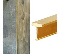 Bande de transition de sol en laiton pour bois et carrelage - Barre décorative en T pour bordure de moquette 4 x 6 mm - Solution de seuil élégante