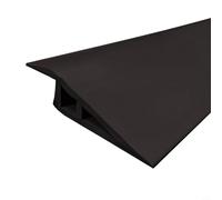 Bande de transition de sol en PVC de 99 cm pour sols stratifiés et carrelés avec réducteur de bords pour fournir des transitions sûres et esthétiques de plancher (noir)
