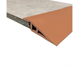 Bande de transition de sol en PVC de 99 cm pour une utilisation entre les sols stratifiés et les bords de panneaux de ciment ou de panneau arrière (gris)