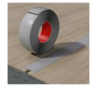 Bande de transition de sol en PVC flexible et robuste, auto-adhésive pour sols stratifiés, carrelage et parquet, rampe de seuil antidérapante, installation sans outils, durable et multifonction (gris