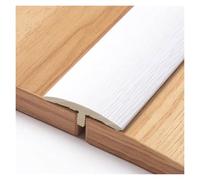 Bande De Transition De Sol En PVC, Moulure En T Autocollante For Des Transitions De Sol Sans Couture, Adaptabilité Aux Portes Et Aux Surfaces Multiples, Garniture Découpable(White)