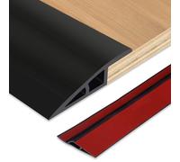 Bande de transition de sol en vinyle - Réducteur de chevauchement - Autocollant - Bordure de moquette pour carrelage, bois, stratifié, rampe de seuil de porte pour couvrir des hauteurs de sol de 12 à