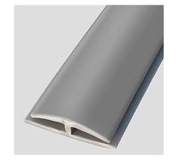 Bande De Transition De Sol Flexible En PVC, For Joints Moquette-mur Et Sol, Découpable Et Durable, Imperméable Et Résistante À La Rouille, For Les Maisons, Les Bureaux Et Les Hôtels(Gray)