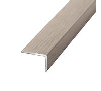 Bande de Transition de Sol, Moulure Bordure Porte, Autocollant Forme L, Profilé de Transition Protection D'angle, Aluminium Barre Seuil, Profilé Marches D'escalier(Hazy Time,L900xW20xH8mm)