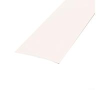 Bande de transition de sol pour traitement décoratif des bords et égalisation fonctionnelle de la hauteur entre les surfaces en bois et en caoutchouc (blanc)