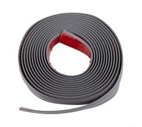 Bande de transition de sol sans couture de 6 m pour 10 mm d'épaisseur, caoutchouc souple TPE auto-adhésive et sûre (gris clair, 6 m)