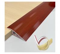 Bande de transition de sol - Seuil de porte autocollant en vinyle pour bordure de moquette à carrelage - Idéal pour les portes, les rampes, les carreaux et les planches stratifiées