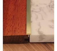 Bande de transition de sol Uneven Doorway, Bande de transition de sol en laiton, T Moulage Tapis Bord Trim, Threshold de sol stratifié pour tapis à carrelage, revêtement de couture de sol en vinyle à