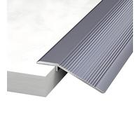 Bande de Transition en Aluminium, Barre de Seuil de 90 x 10 cm for les Différences de Hauteur entre les Sols, Portes Entrée et Accès aux Fauteuils Roulants(Gray)