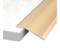 Bande de Transition en Aluminium, Barre de Seuil de 90 x 10 cm for les Différences de Hauteur entre les Sols, Portes Entrée et Accès aux Fauteuils Roulants(Gold)