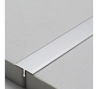 Bande de transition en aluminium en forme de T, revêtement de sol durable et résistant à l'humidité, idéal pour les espaces de sol, ne se déforme pas facilement, parfait pour les sols stratifiés