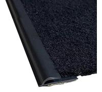 Bande de transition en caoutchouc pour moquette - Bordure flexible pour tapis, tapis de sol et tapis de couloir - Autocollante, imperméable, résistante aux intempéries pour une finition sans couture
