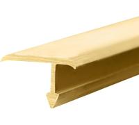 Bande de transition en forme de T pour sols plats, bande de transition en laiton massif avec surface brossée, bande de protection de seuil de 1 m de long (15 x 10 mm)