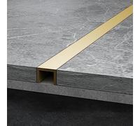 Bande de Transition en Laiton - Profilé Solide pour Sol en Bois | Bande de transition en laiton massif pour sols en bois - facile à nettoyer, coupe et scelle les joints sans couture