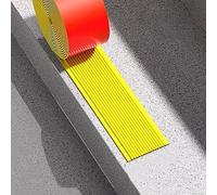 Bande de transition en PVC de 3 m - Revêtement de sol intérieur autocollant, protection des bords sûre for les enfants et les personnes âgées(Yellow,5cm wide)