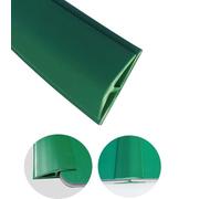 Bande de transition en PVC durable pour moquette au carrelage - Bande de bord facile à installer pour une transition sans problème (vert, longueur 5 m)