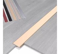 Bande de transition en T en aluminium pour espaces de sol - Couvre le stratifié, le vinyle, le bois et le carrelage - 91,4 x 10,2 cm