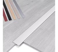 Bande de transition en T en aluminium pour espaces de sol - Couvre le stratifié, le vinyle, le bois et le carrelage - 91,4 x 10,2 cm