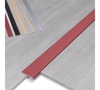 Bande de transition en T en aluminium pour espaces de sol - Couvre le stratifié, le vinyle, le bois et le carrelage - 91,4 x 10,2 cm