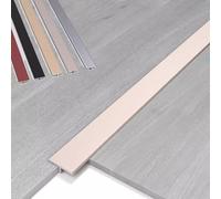Bande de transition en T en aluminium pour espaces de sol - Couvre le stratifié, le vinyle, le bois et le carrelage - 91,4 x 10,2 cm
