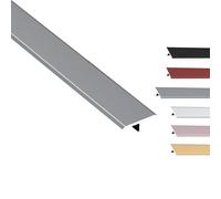 Bande De Transition En T，Seuil De Porte Barre Aluminium, Profilé De Transition Sol, Pour Seuil De Porte Et Séparateurs De Sol, Autocollant Étanche(Gris,3.3x60cm)