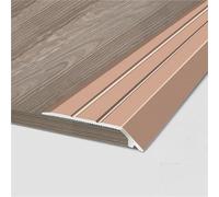 Bande de transition en Z en alliage d'aluminium de 0,9 m/35,4 po, for sol moquette, carrelage, stratifié ou bois, découpable et durable, imperméable et antirouille