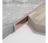 Bande de transition extra étroite pour stratifié, carrelage, planchers en bois, barre de couverture de pont en alliage d'aluminium, remplissage d'espace coupable pour une transition sans couture des