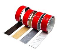 Bande de transition flexible autocollante pour carrelage en vinyle stratifié, barrière de seuil de porte, scellant les fissures pour sols, facile à couper et à décoller et à coller, 5 m x 4 cm (l x H)